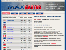 Tablet Screenshot of max-kantor.pl